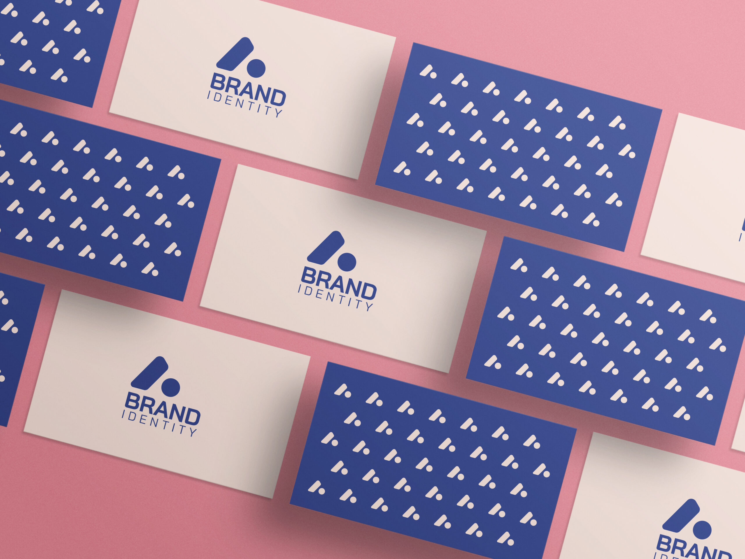 Identity branding business card mockup
